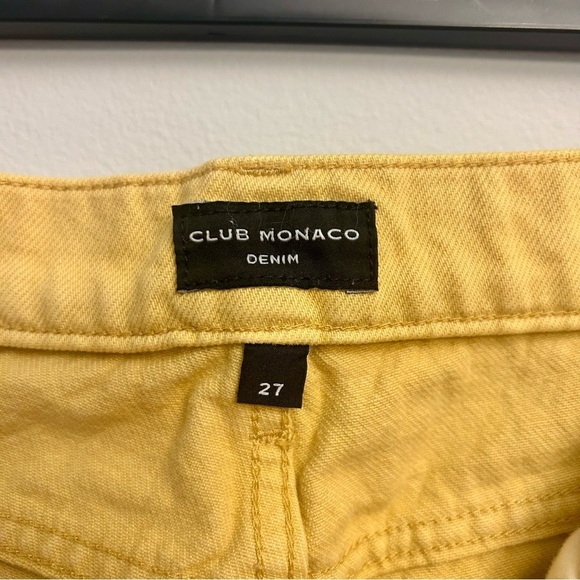 Club Monaco Jeans Yellow Women Size 27 The Relaxed Slim - Picture 6 of 11